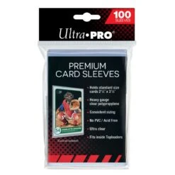 100 Protège-cartes Souples Premium - Premium Card Sleeves (2 ½" X 3 ½")