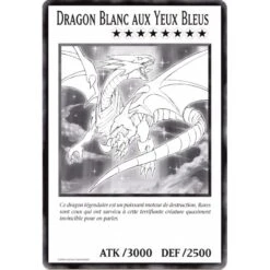 Carte Géante : Dragon Blanc Aux Yeux Bleus [DUOV]