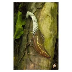 Couteau De Lancer Elfique Et Son Fourreau Marron (Elven Throwing Knife & Holder) - Epic Armoury
