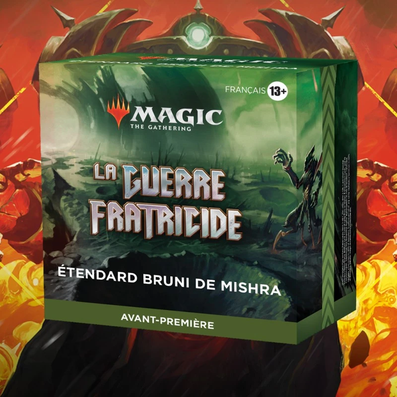 Pack D'Avant-Première : Étendard Bruni De Mishra - La Guerre Fratricide - Magic The Gathering 3 Pack D'Avant-Première : Étendard Bruni De Mishra - La Guerre Fratricide - Magic The Gathering
